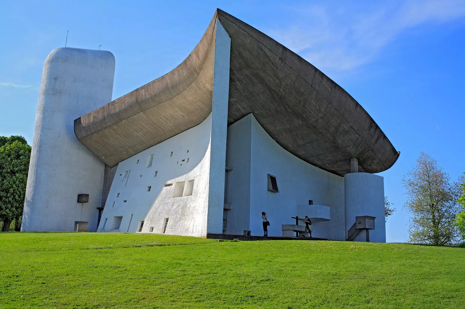 Koplyčia Notre Dame du Haut Ronchamp mieste