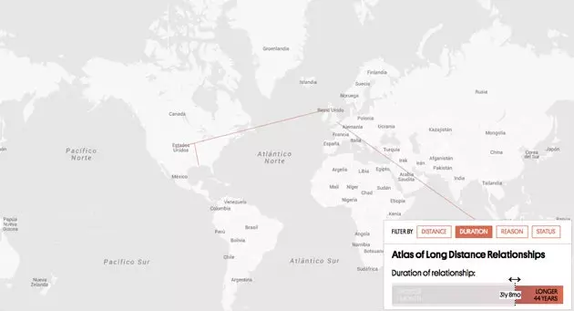 They create the world map of long-distance relationships