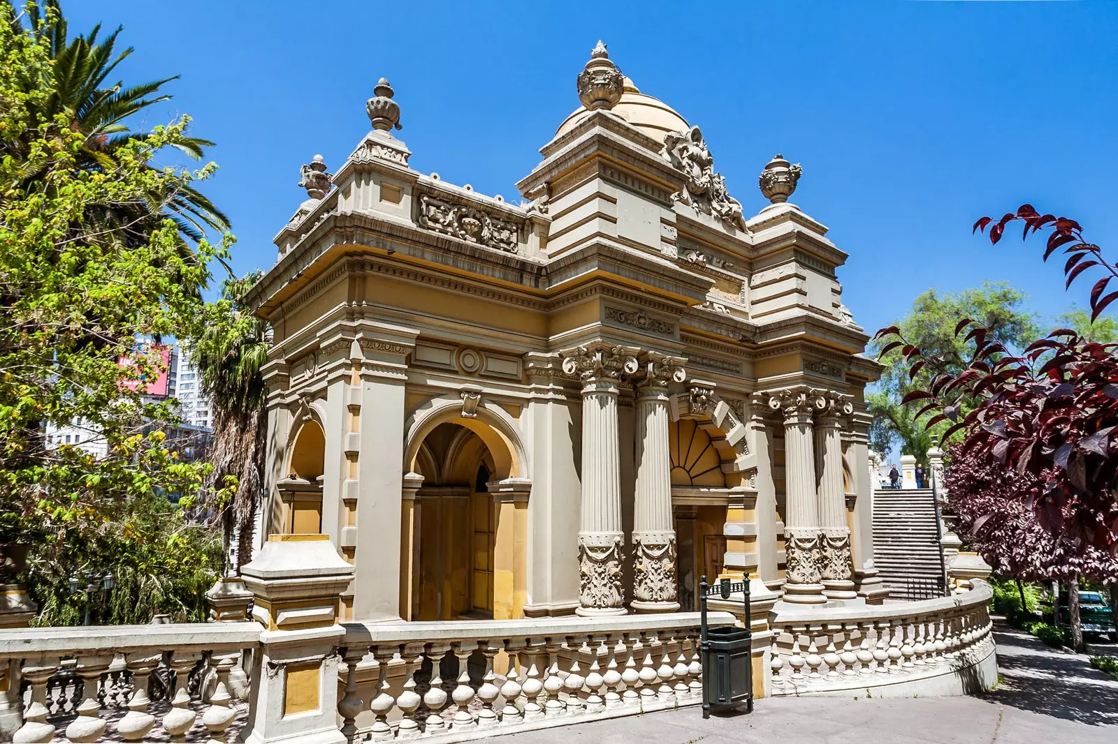 Cerro Santa Lucía üzərində Avropa ornamenti