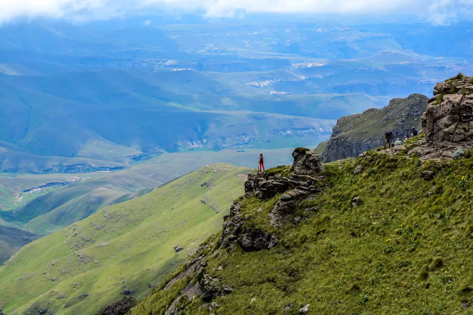 Cənubi Afrika dağlarında Drakensberg sehri