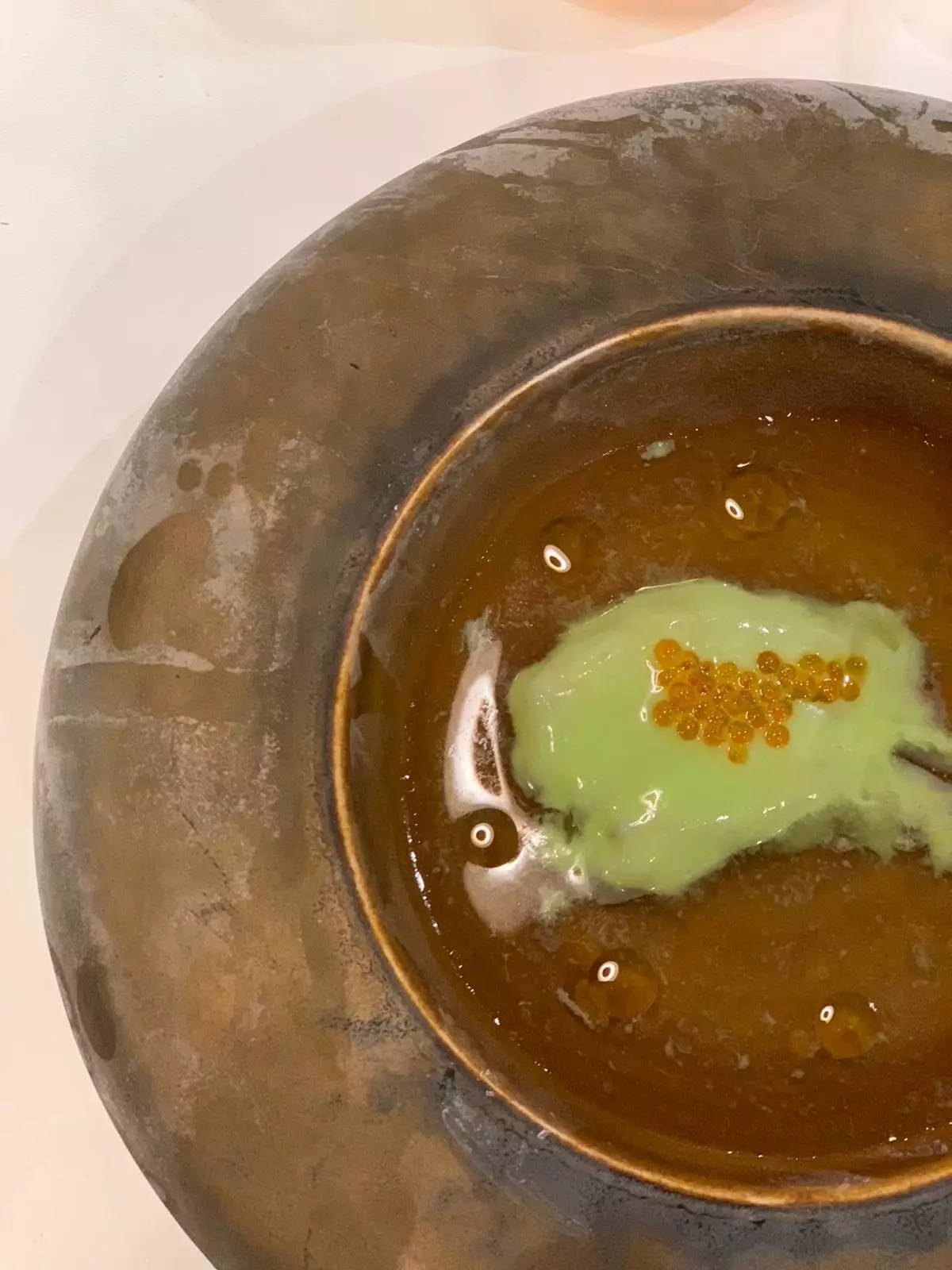 Gaspacho de laitue huile sel vinaigre laitue hachée