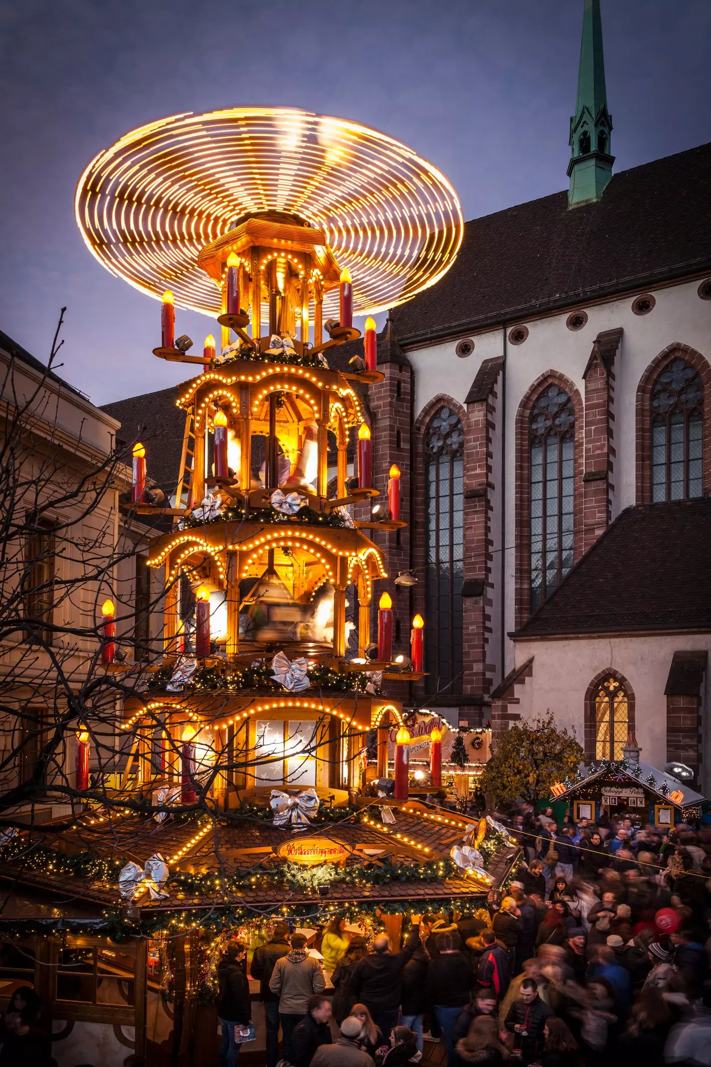 Weihnachtsmarkt in Basel Schweiz