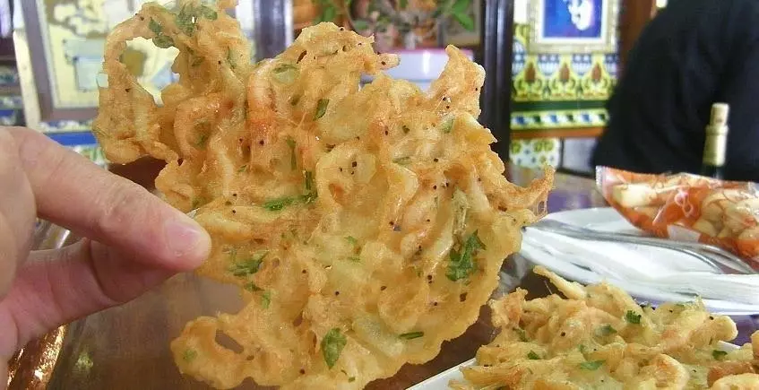 Tortilla udang dari Venta de Vargas