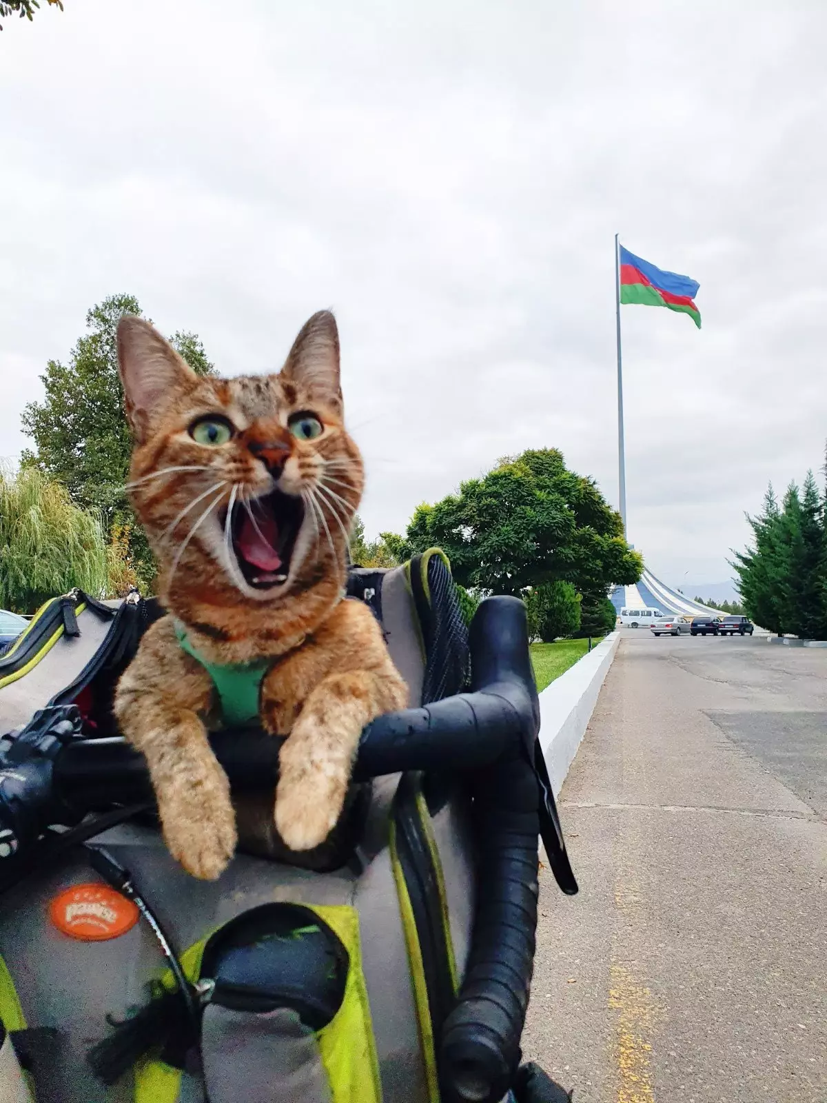 Vai esam jau klāt?” jautā Nala, ieraugot Azerbaidžānas robežu.