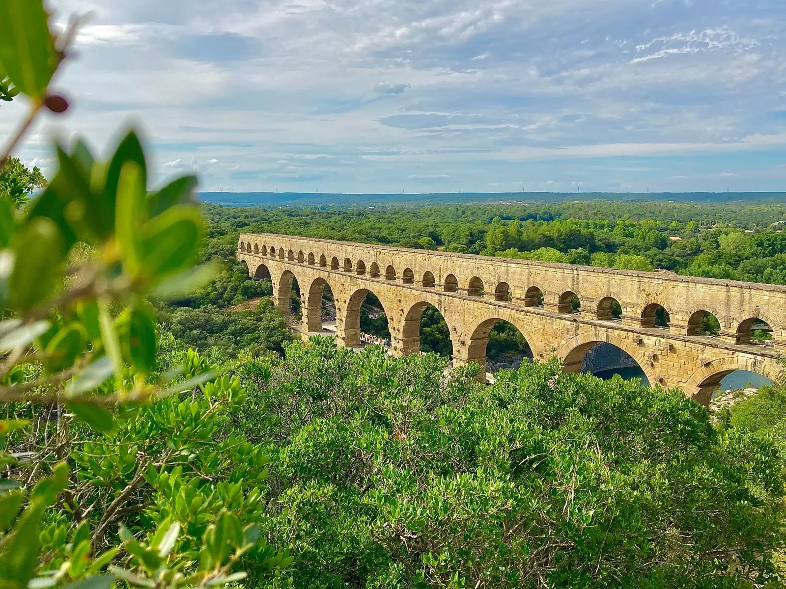 Pont du Garde در نیم.