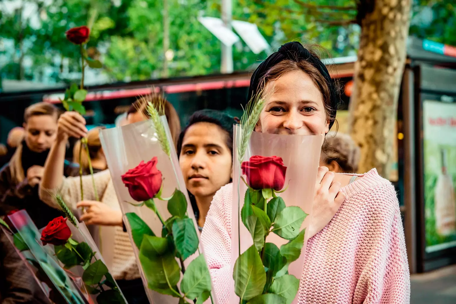 Deň Sant Jordi v Barcelone