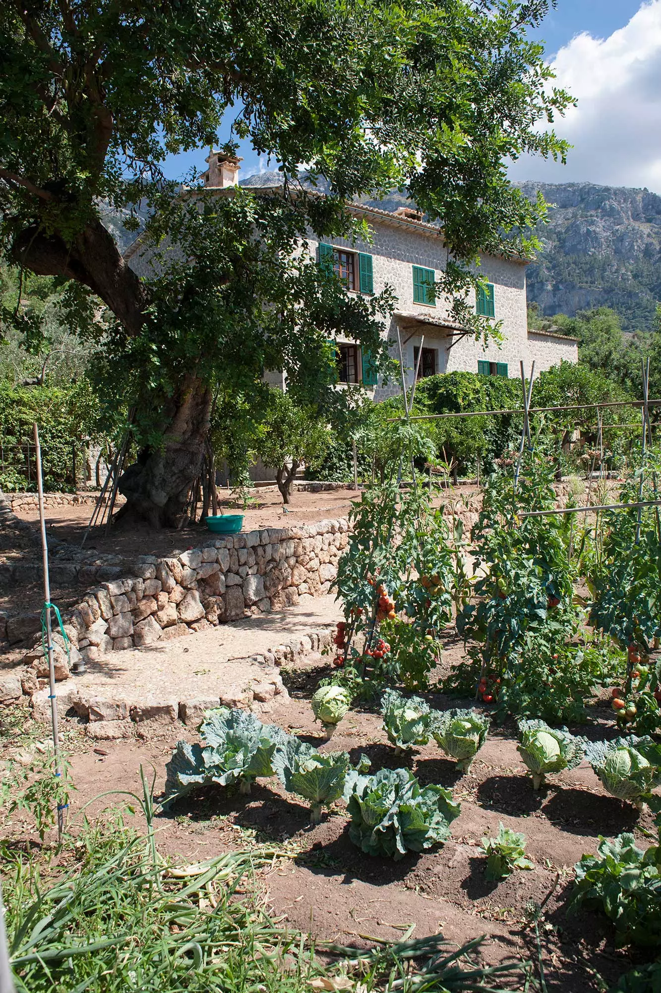 Exteriér muzea domu Roberta Gravese v Deià Mallorca.