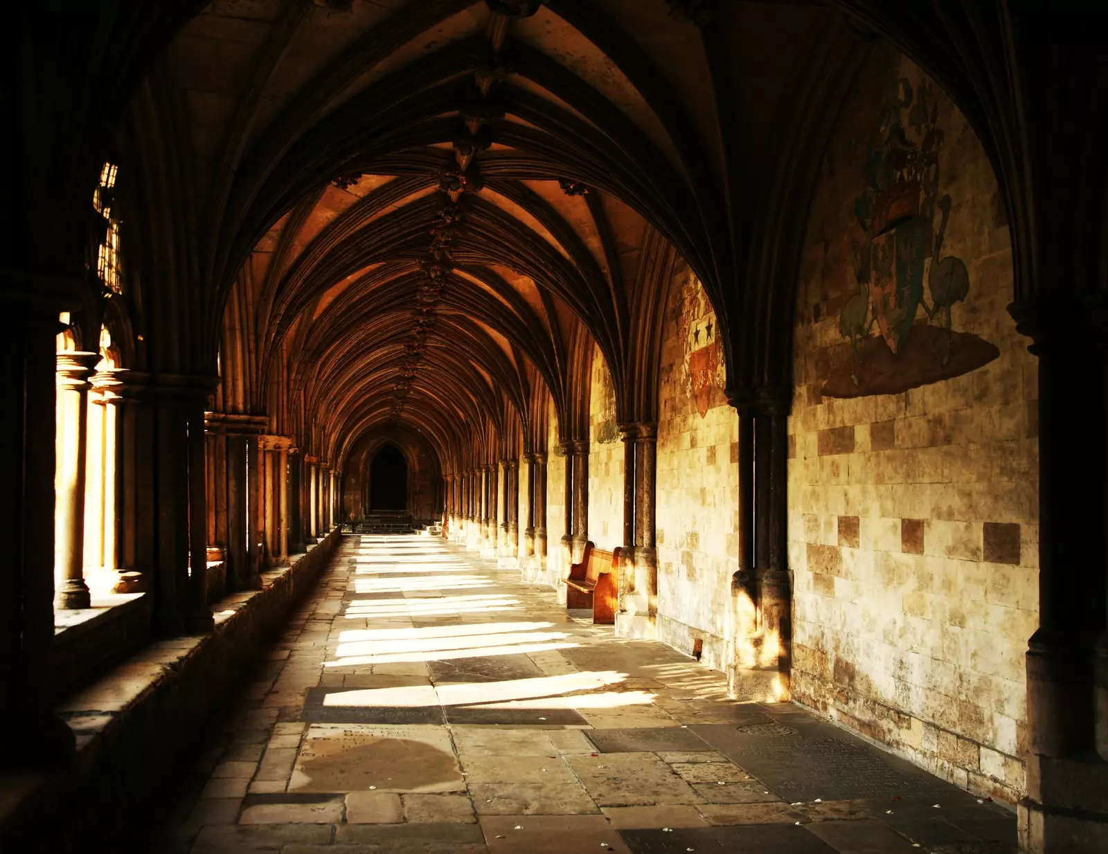 Kláštory Norwich Cathedral Norfolk.