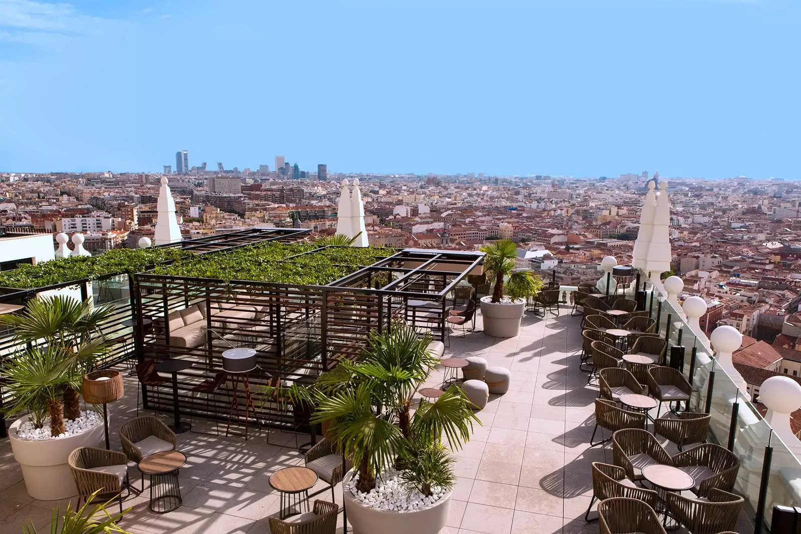 360º-Dachterrasse des RIU Plaza España