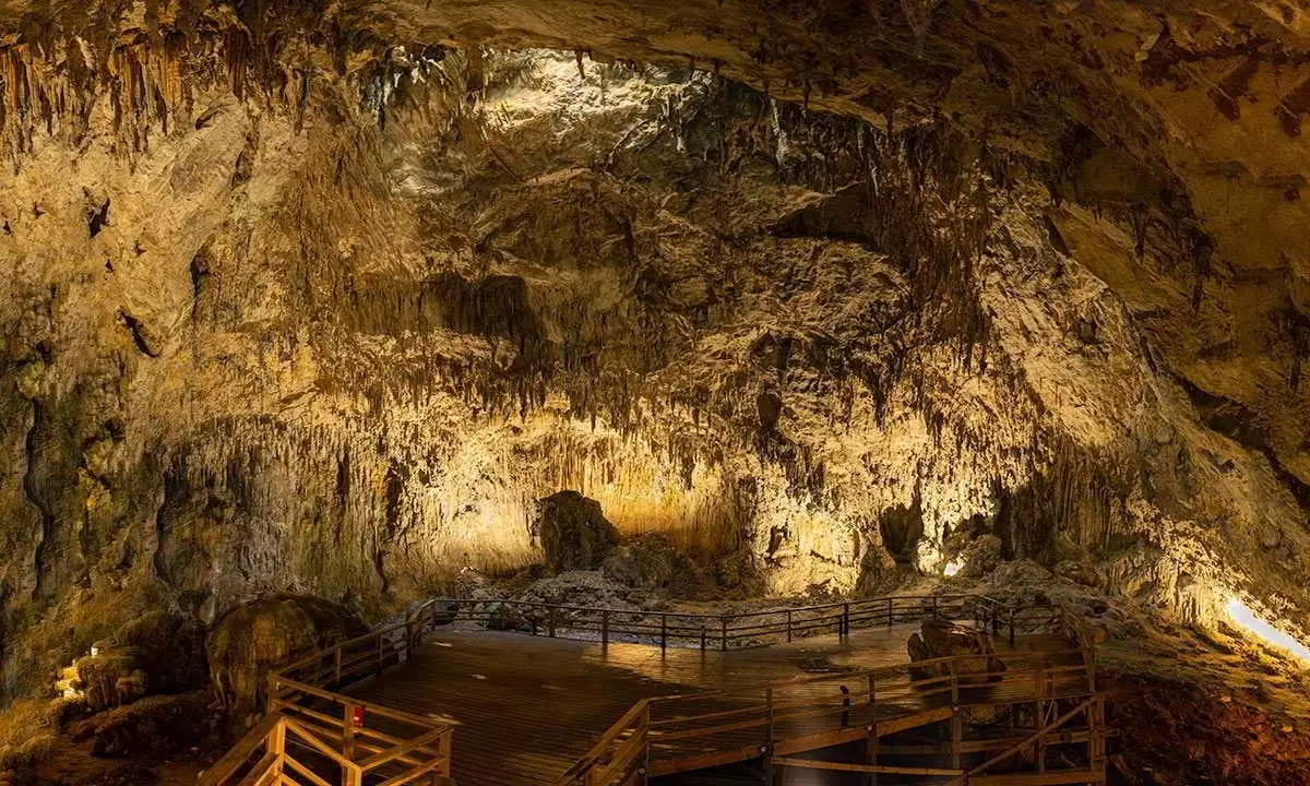 Cuevona de Ardines ש'כיפתו' מגיעה לגובה 40 מטר.