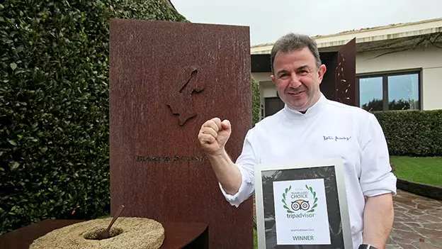 Martín Berasategui, de beschte Restaurant op der Welt 2015 fir TripAdvisor Reesender