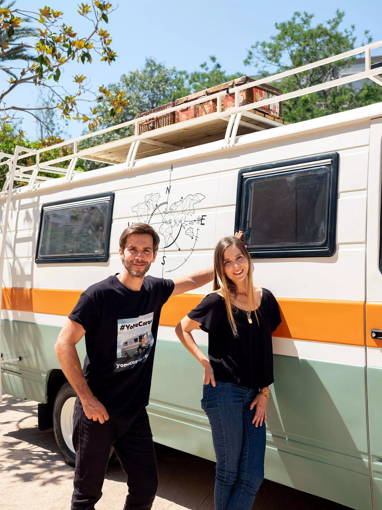 Marc Clotet og Natalia Snchez en autocamper for at afslutte Covid19