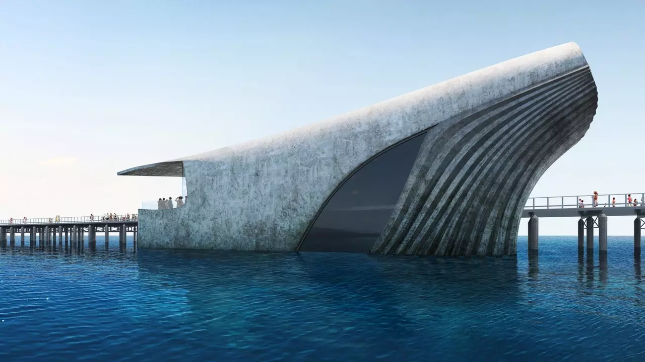 A whale or an underwater observatory in Australia?