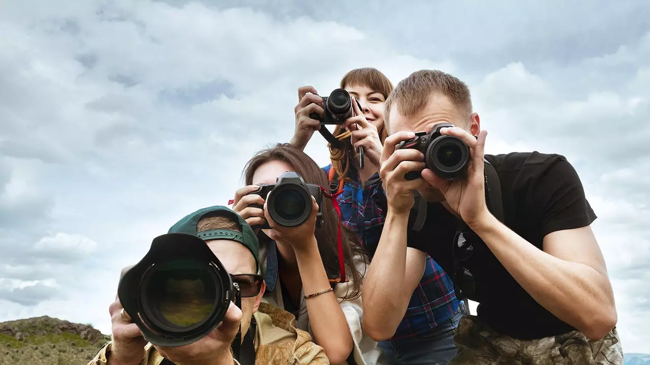 Boten ved å reise med en fotografelsker