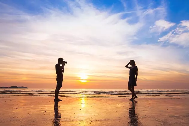 Boden ved at rejse med en fotografelsker