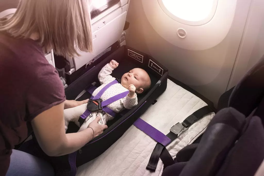 Víťazná prebaľovacia podložka Air New Zealand.