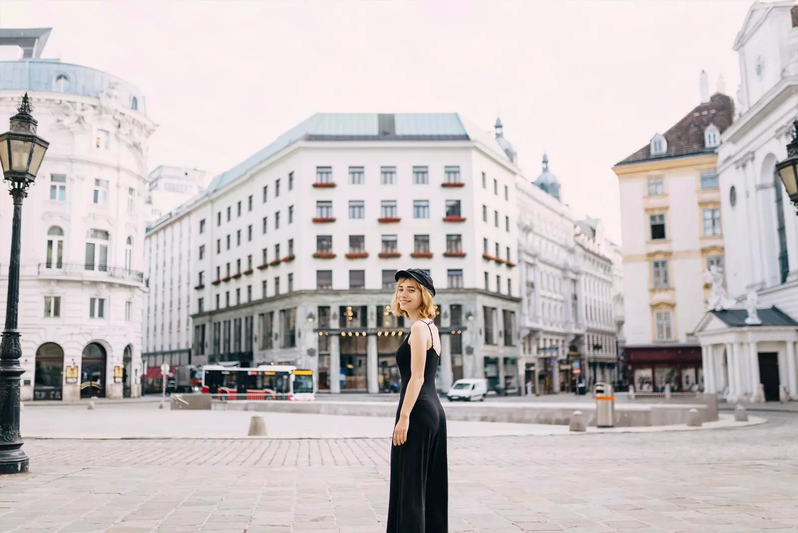 girl smiling in vienna