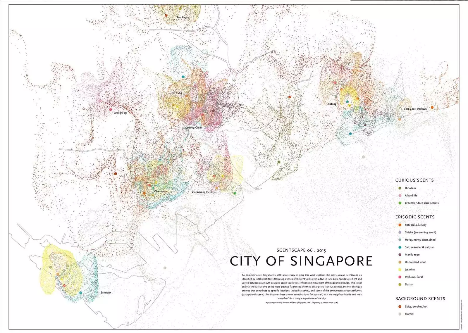 mappa degli odori di singapore