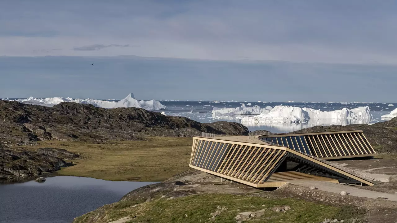 This is the new center with views of the most impressive fjords in Greenland