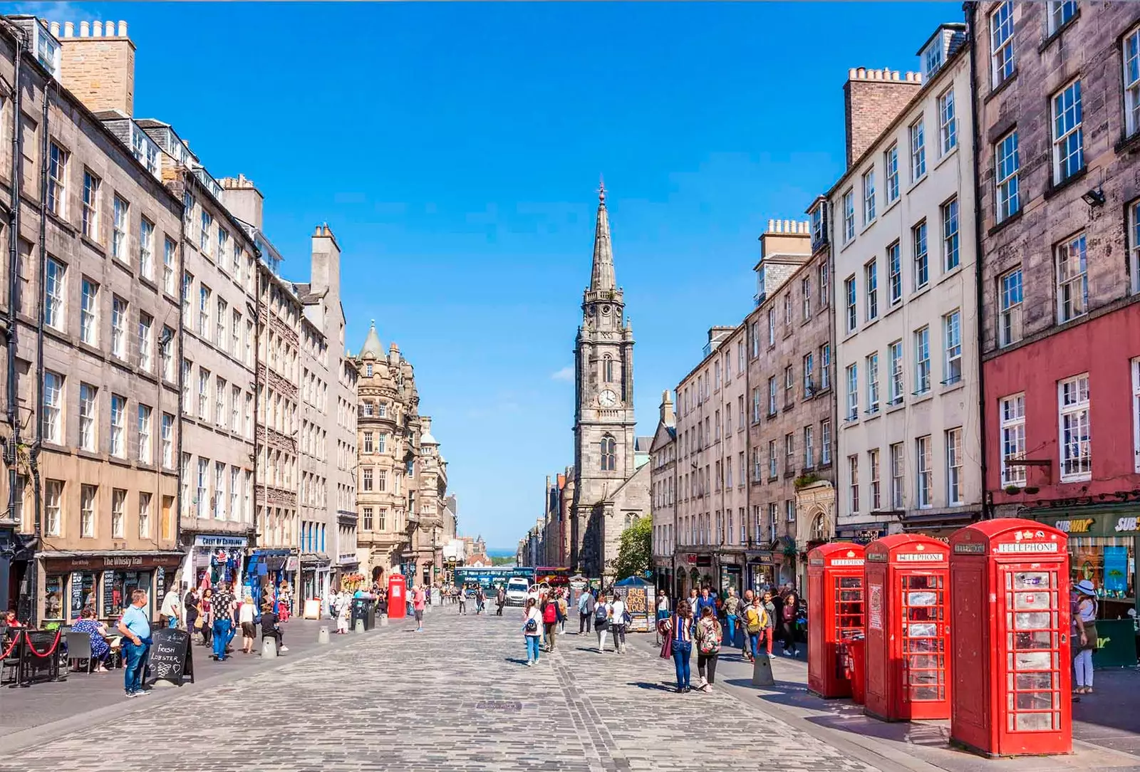 Royal Mile gamli bærinn í Edinborg