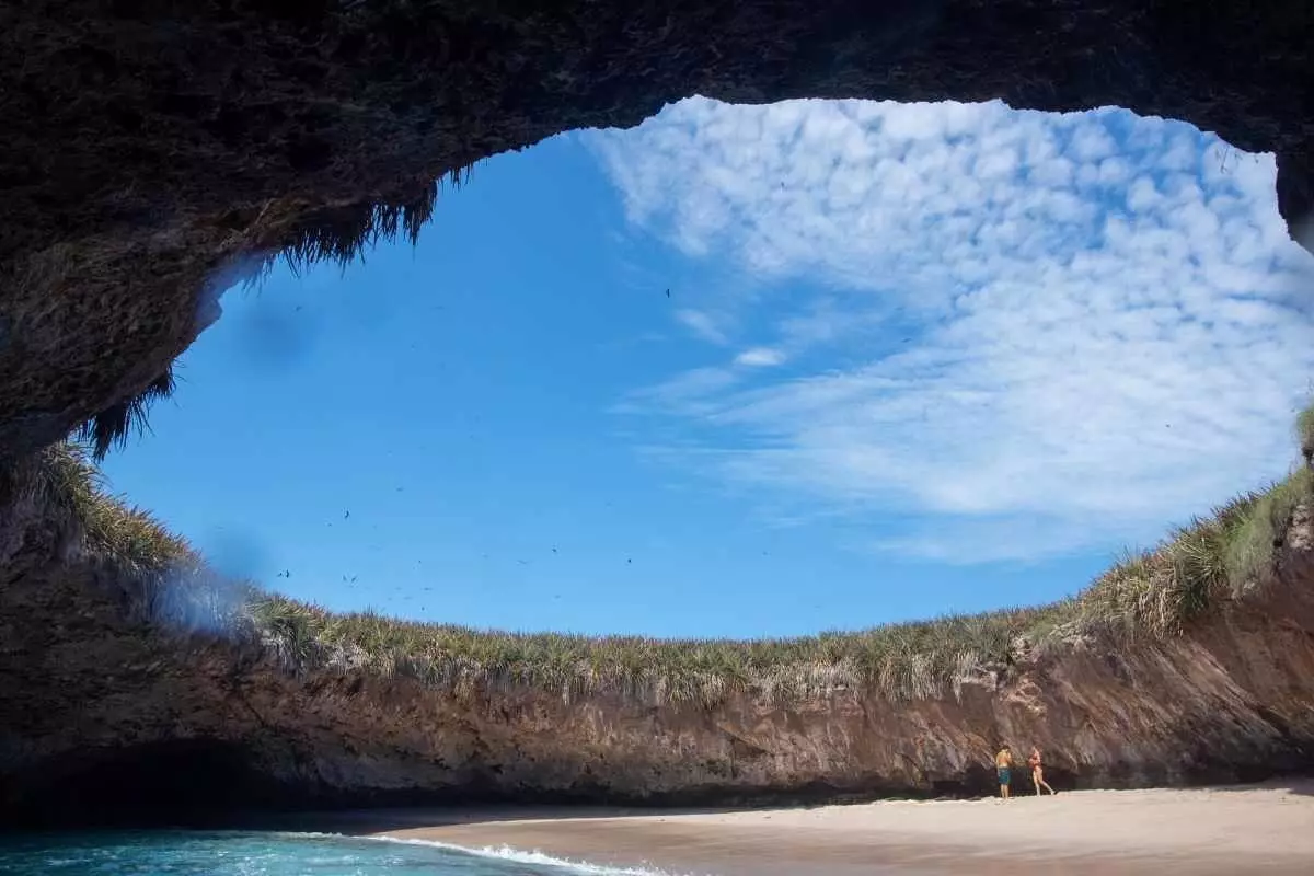 Playa Escondida oder den Objet vum Wonsch vun den Instagramer déi duerch d'Marietas Inselen passéieren.