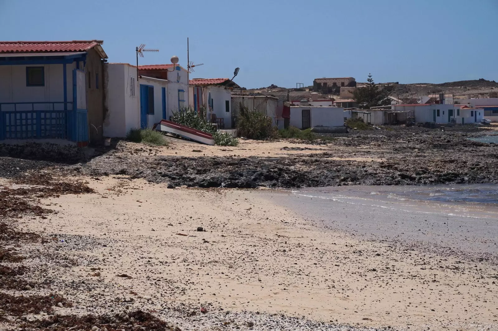 دهکده ماهیگیری El Majanicho در Fuerteventura.