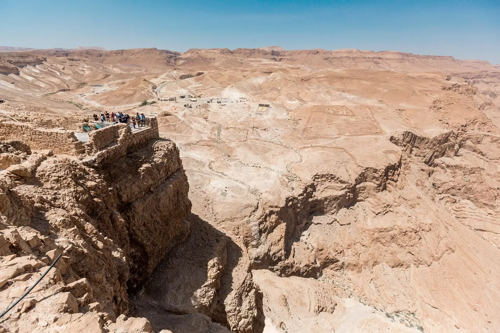 Loftmynd af Masada