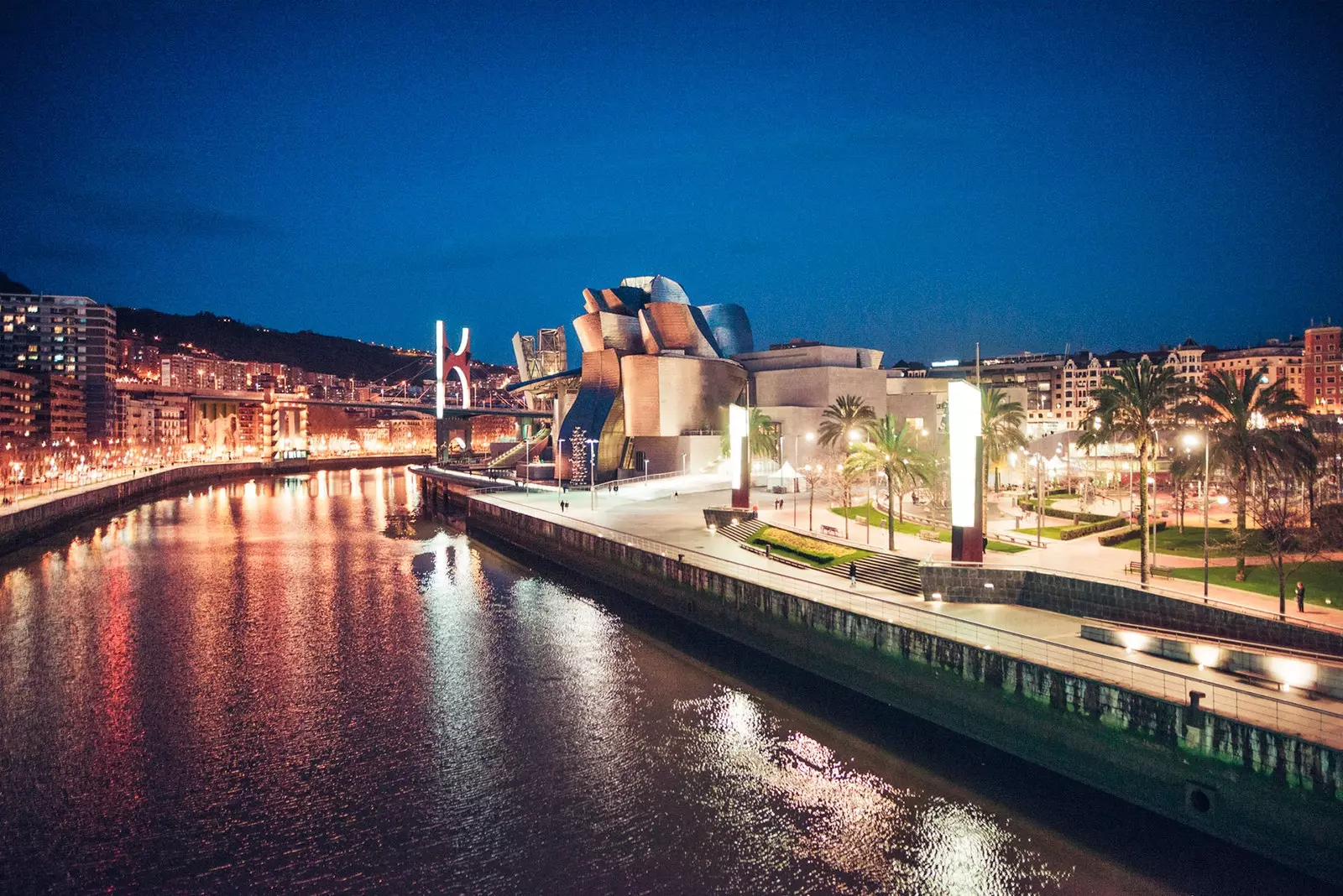 Άποψη του Guggenheim Bilbao