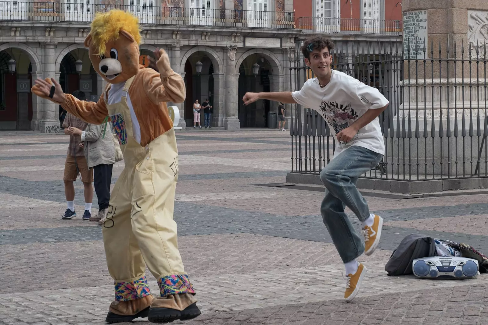 Raul an der Plaza Mayor.