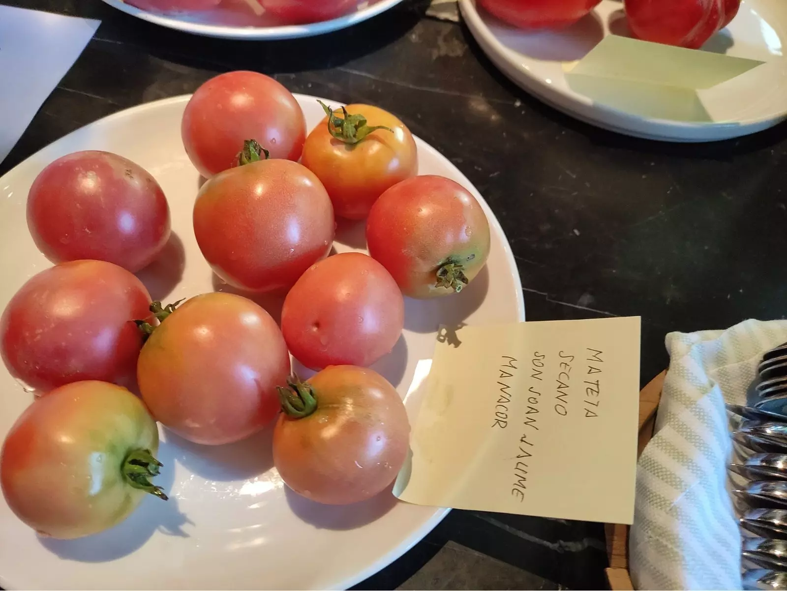 The award-winning dry-farmed ramallet mateta tomato from Finca Son Juan Jaume