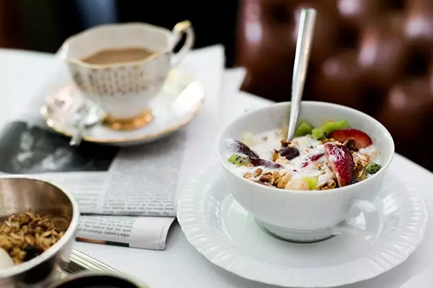 Morgenmad på Montefiore Hotel i Tel Aviv