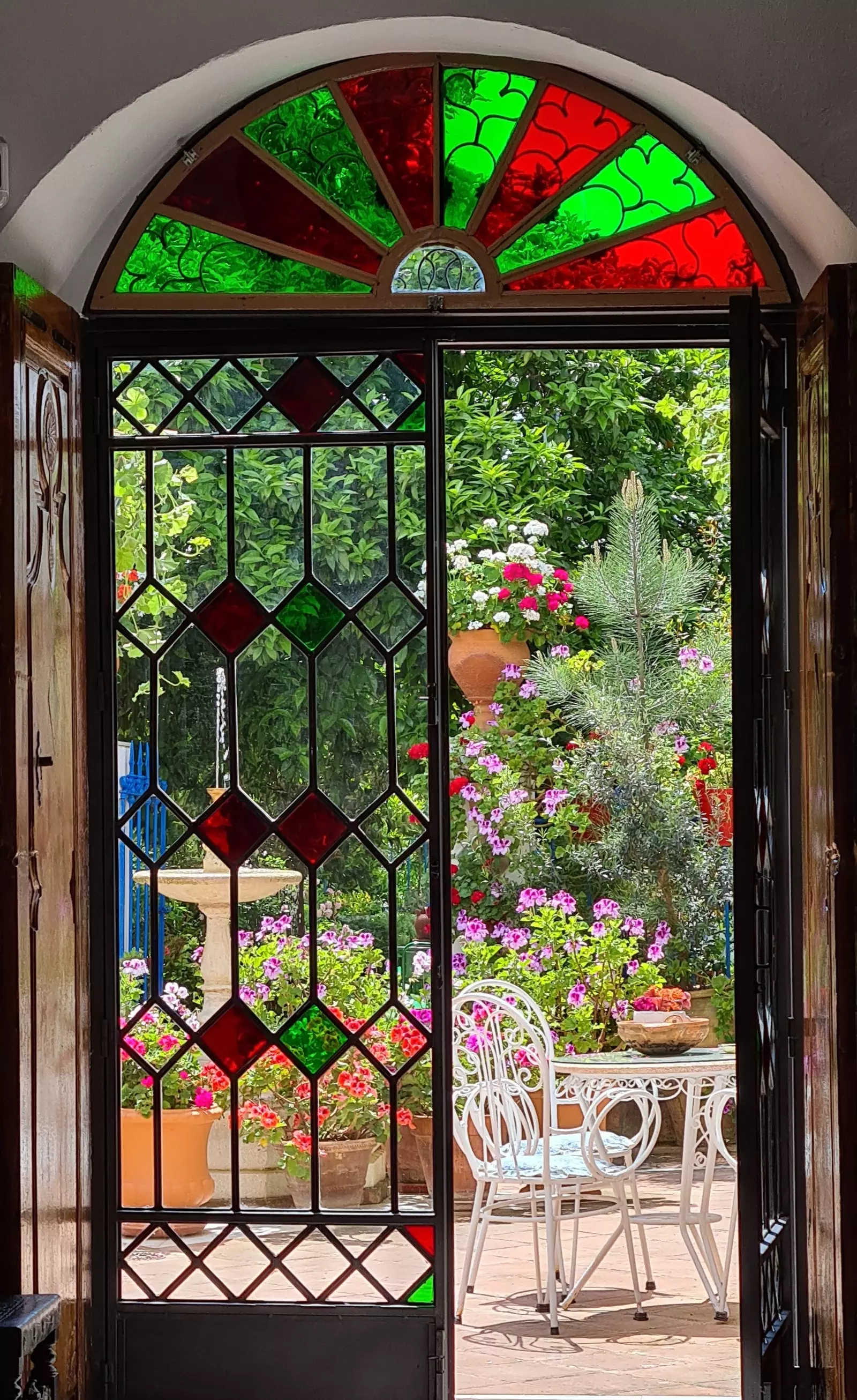 Cortile di Aurora Sánchez a Rute.