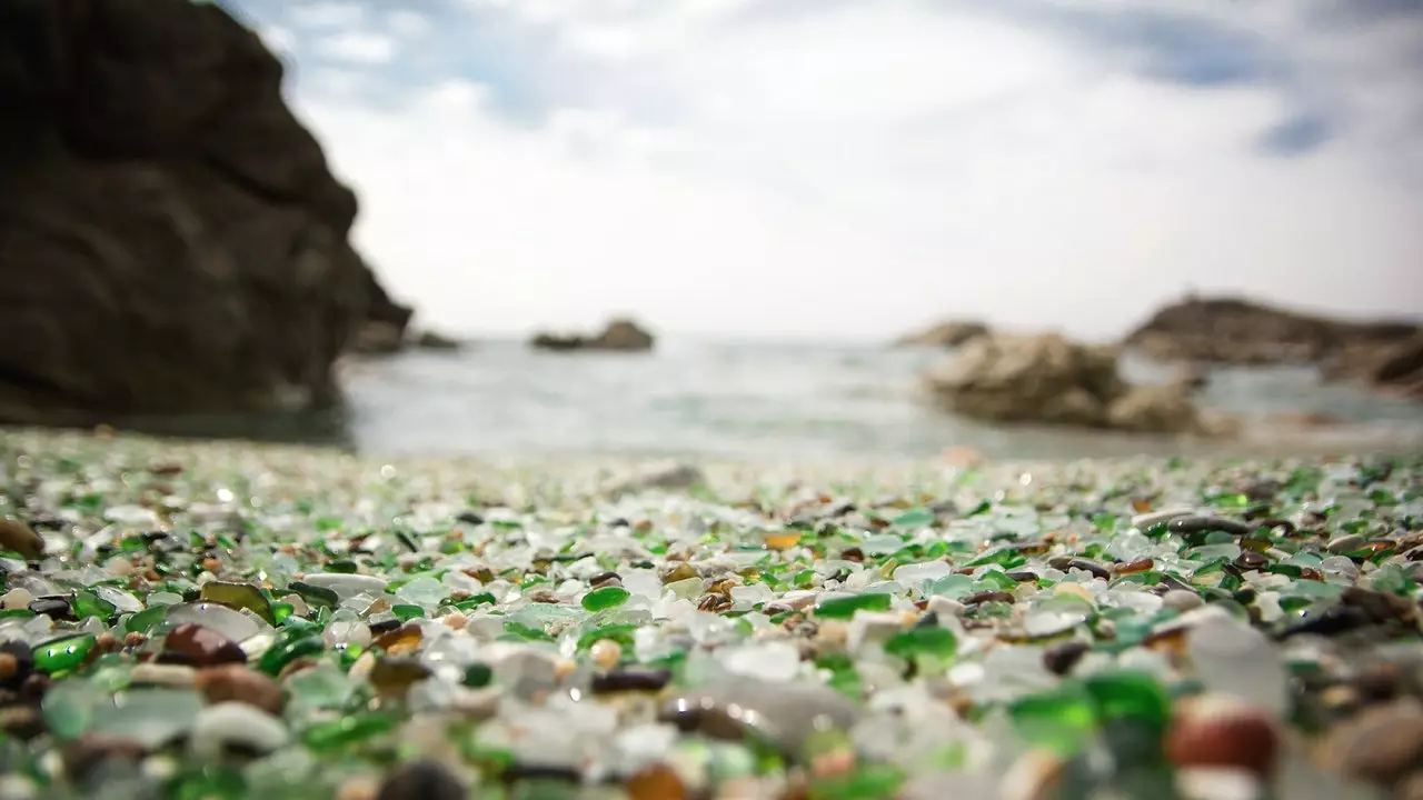 Sejarah pantai kristal Laxe, di A Coruña