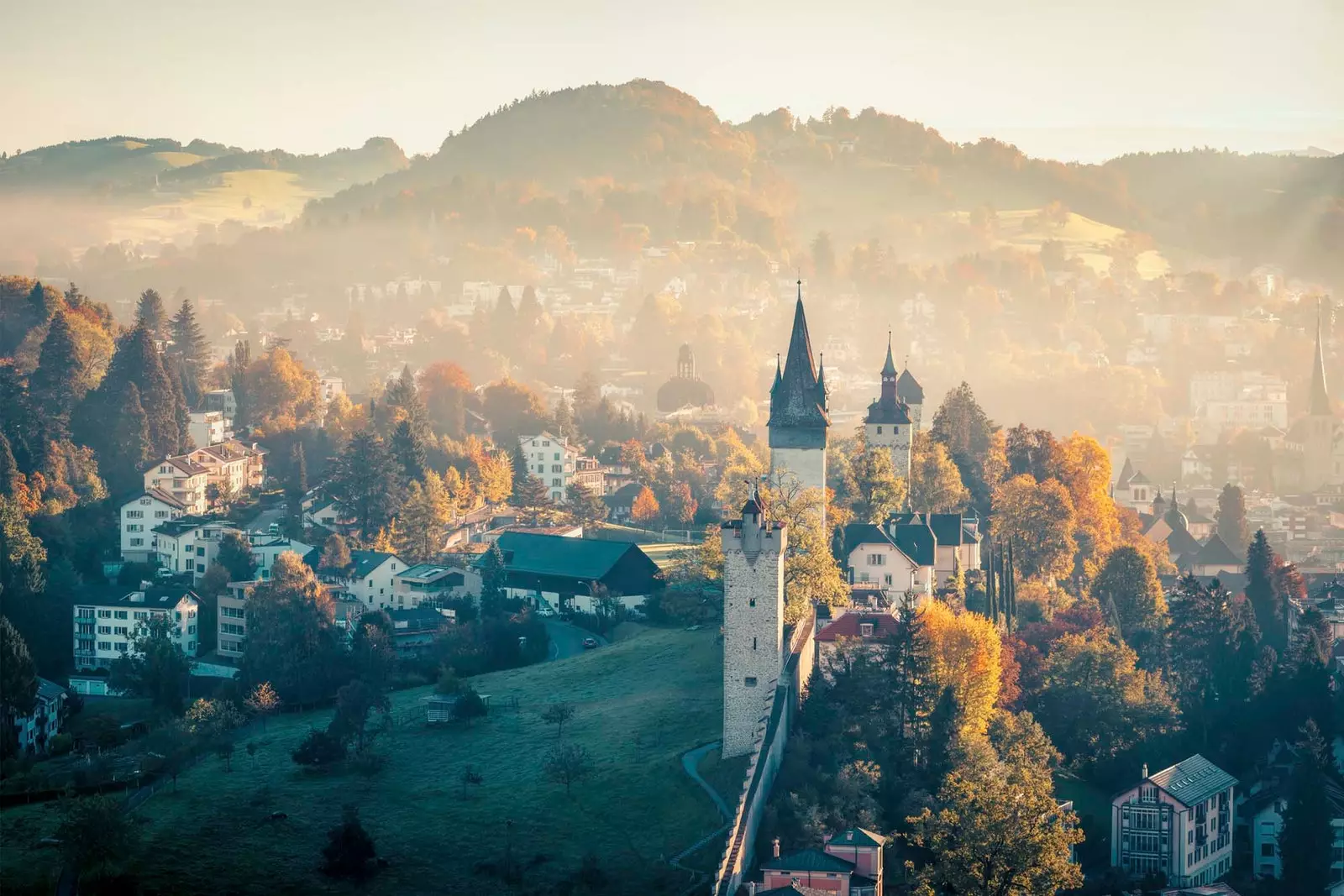 zalazak sunca u luzernu