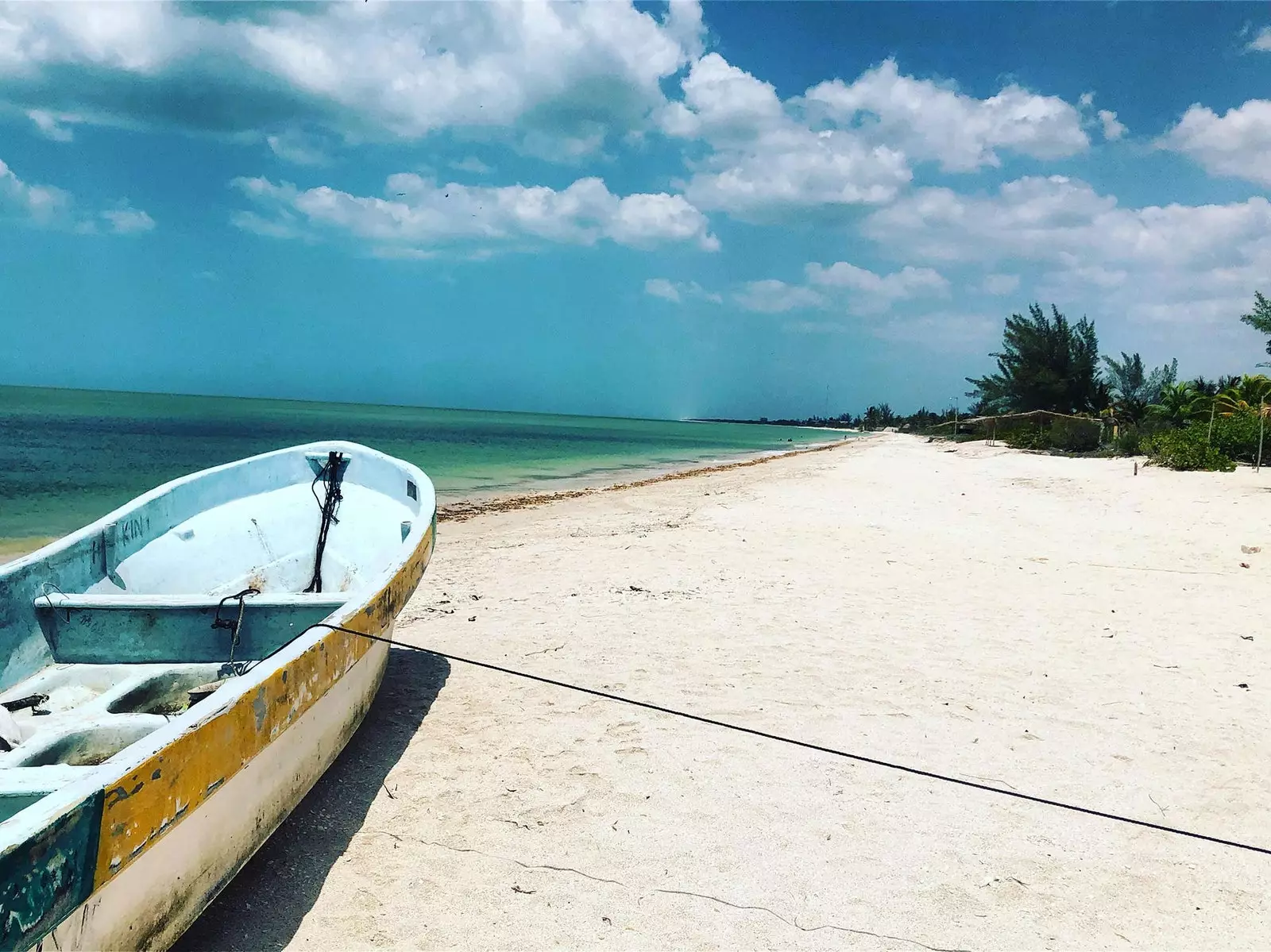 Celestun-stranden Yucatan