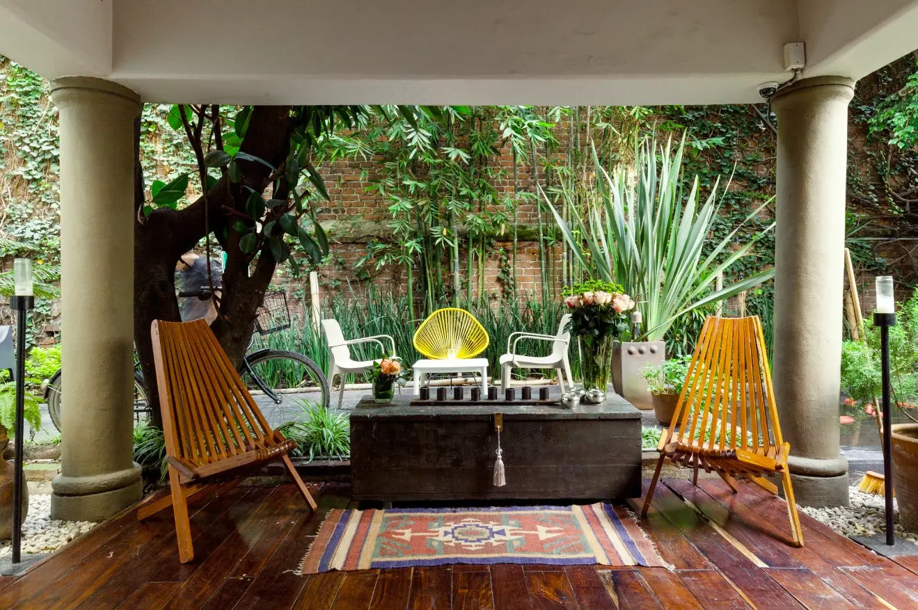 Villa Condesa an oasis of tranquility in the center of Mexico City.