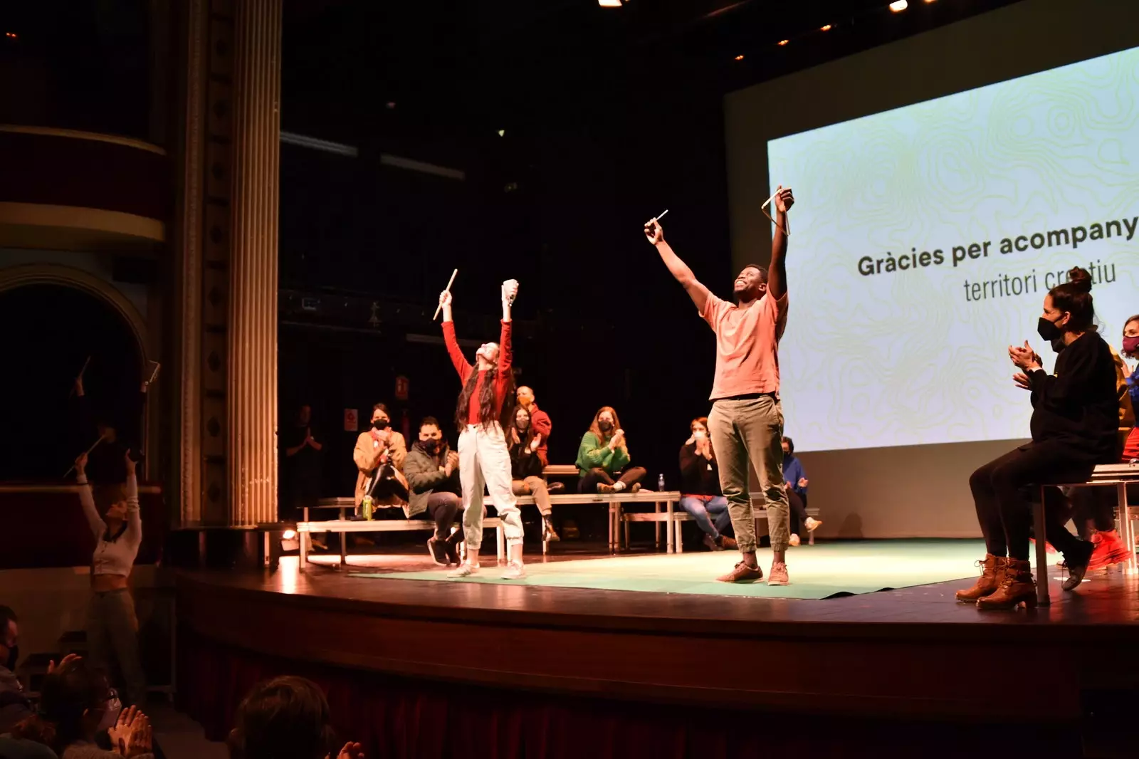 Theater scene at the Fira de Tàrrega