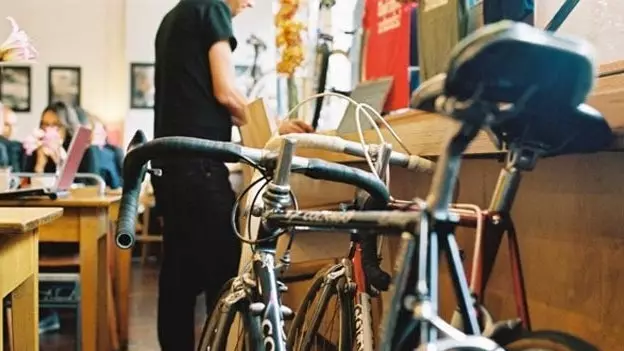 cafés viciados em bicicleta