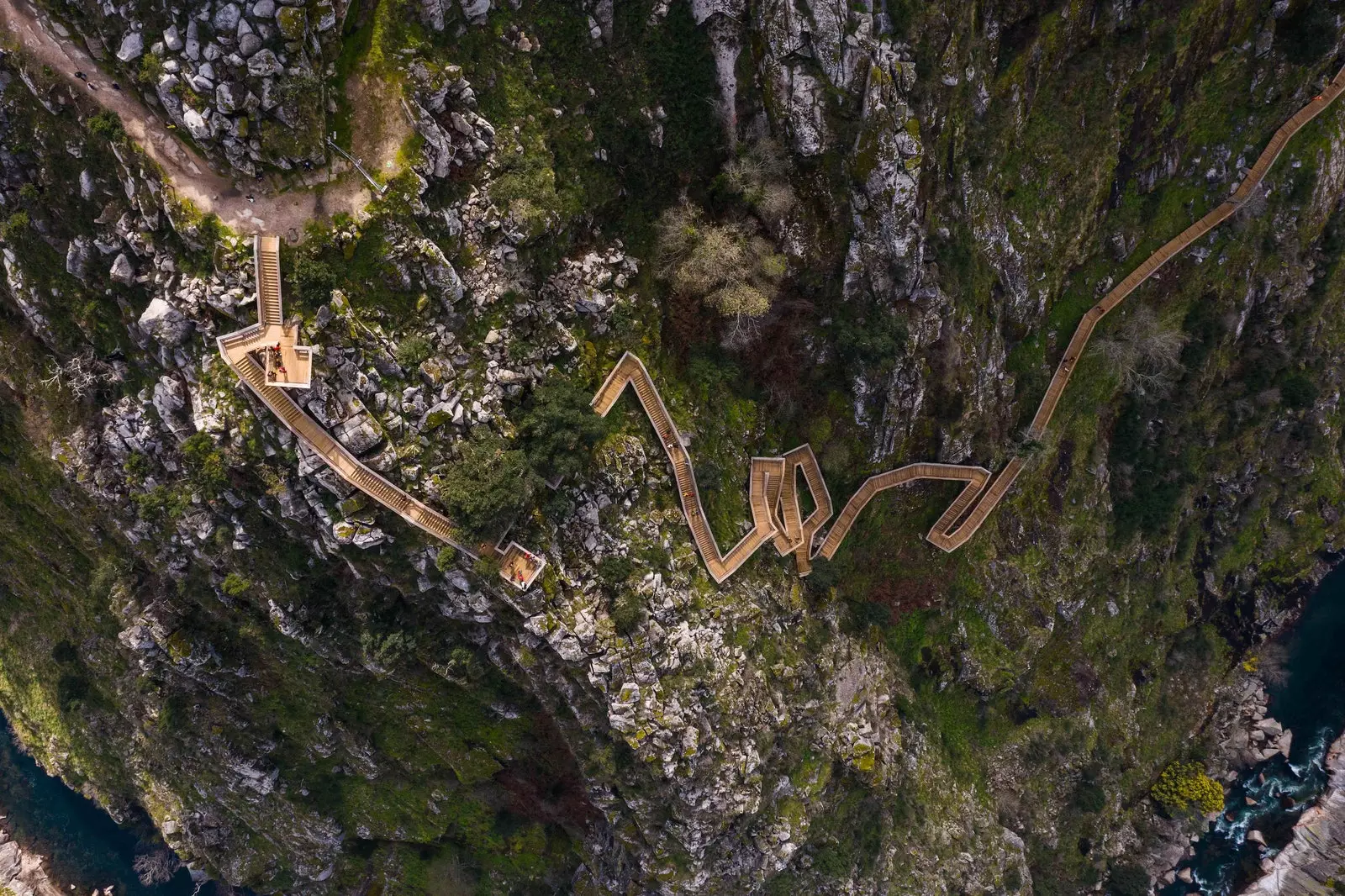 Passerelles de Paiva marchant sur l'abîme