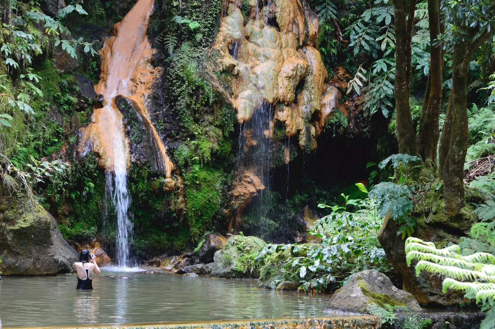 Caldeira Velha na otoku São Miguel.