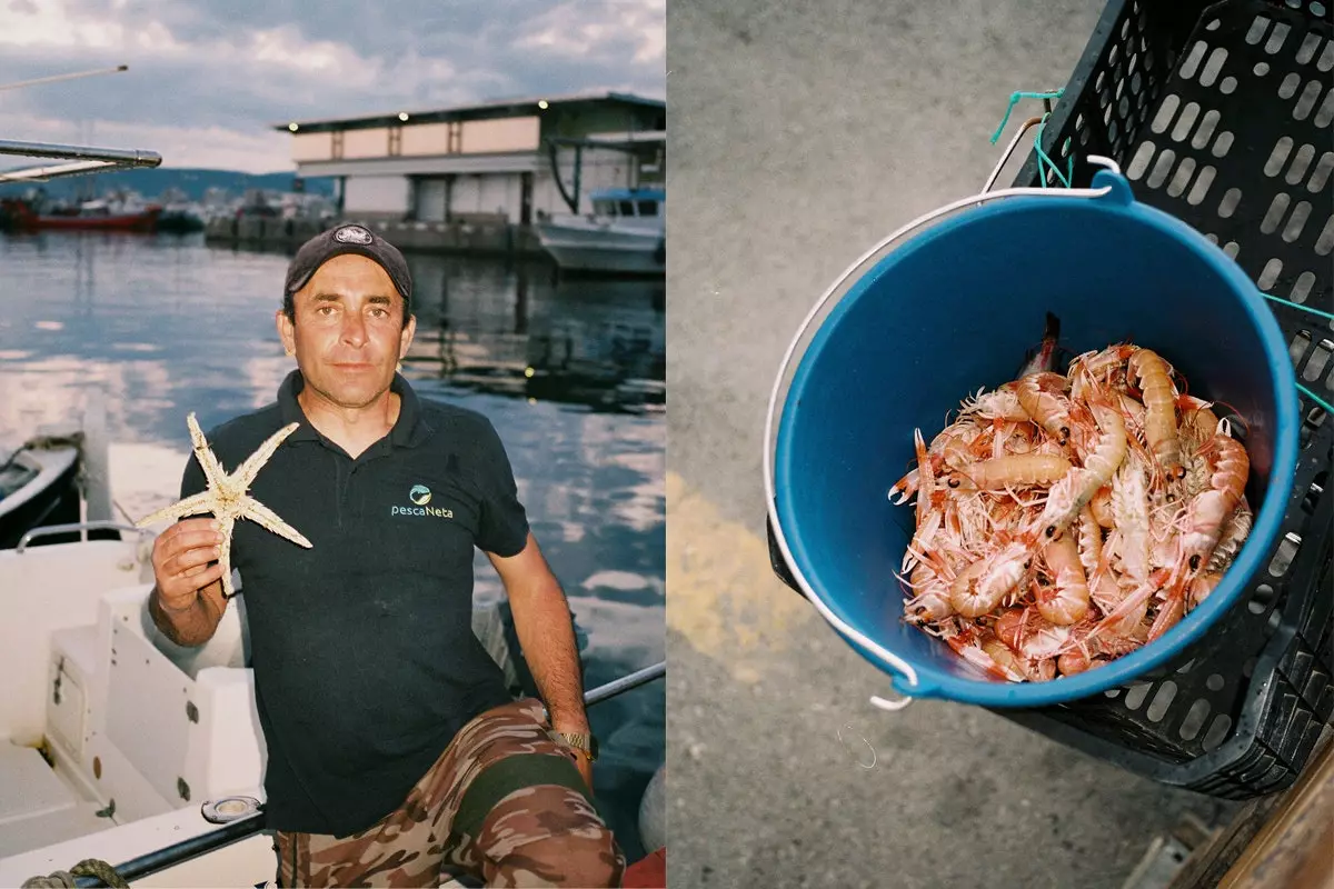 À Palamós Jaime et crevettes de la région