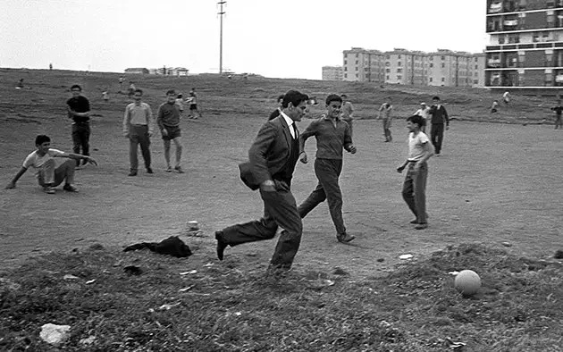 Pasolini dalam imej Quarticciolo bagi Pameran 'Pasolini Roma'