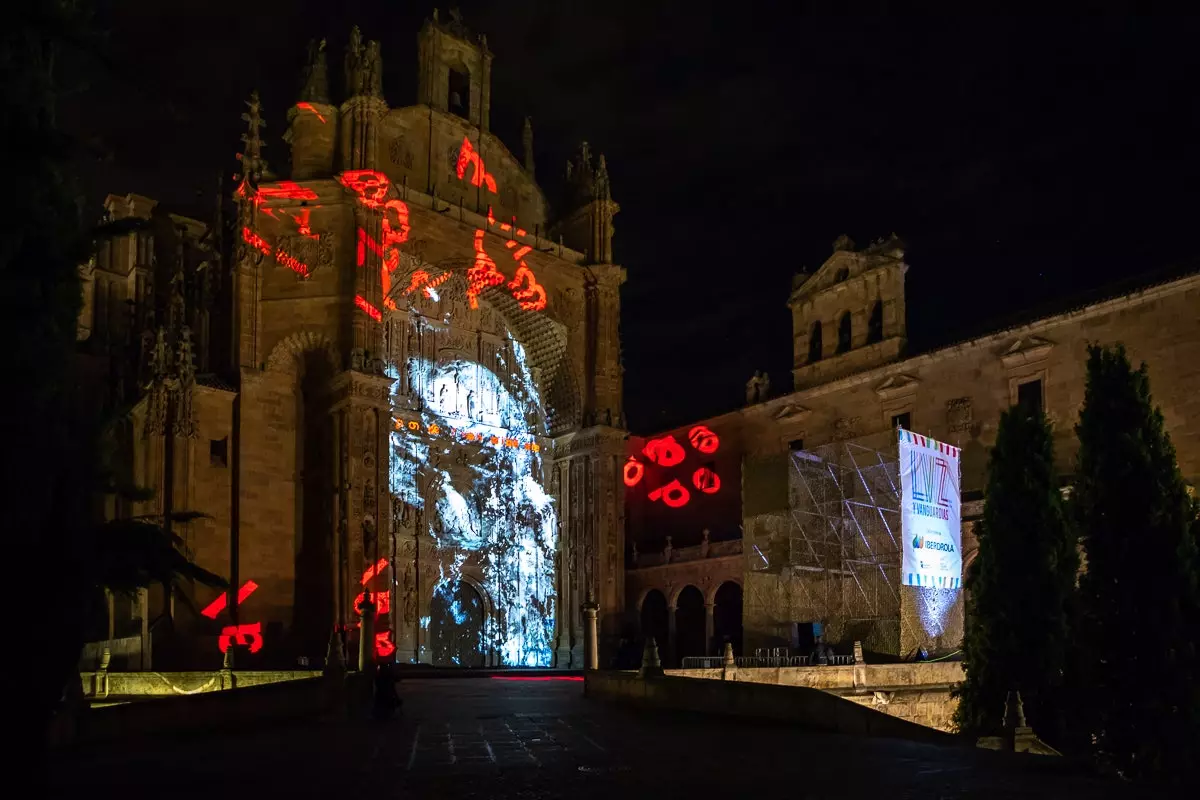 Sanestebanas klosteris, gaismas un avangarda festivāls 2019 Salamanka