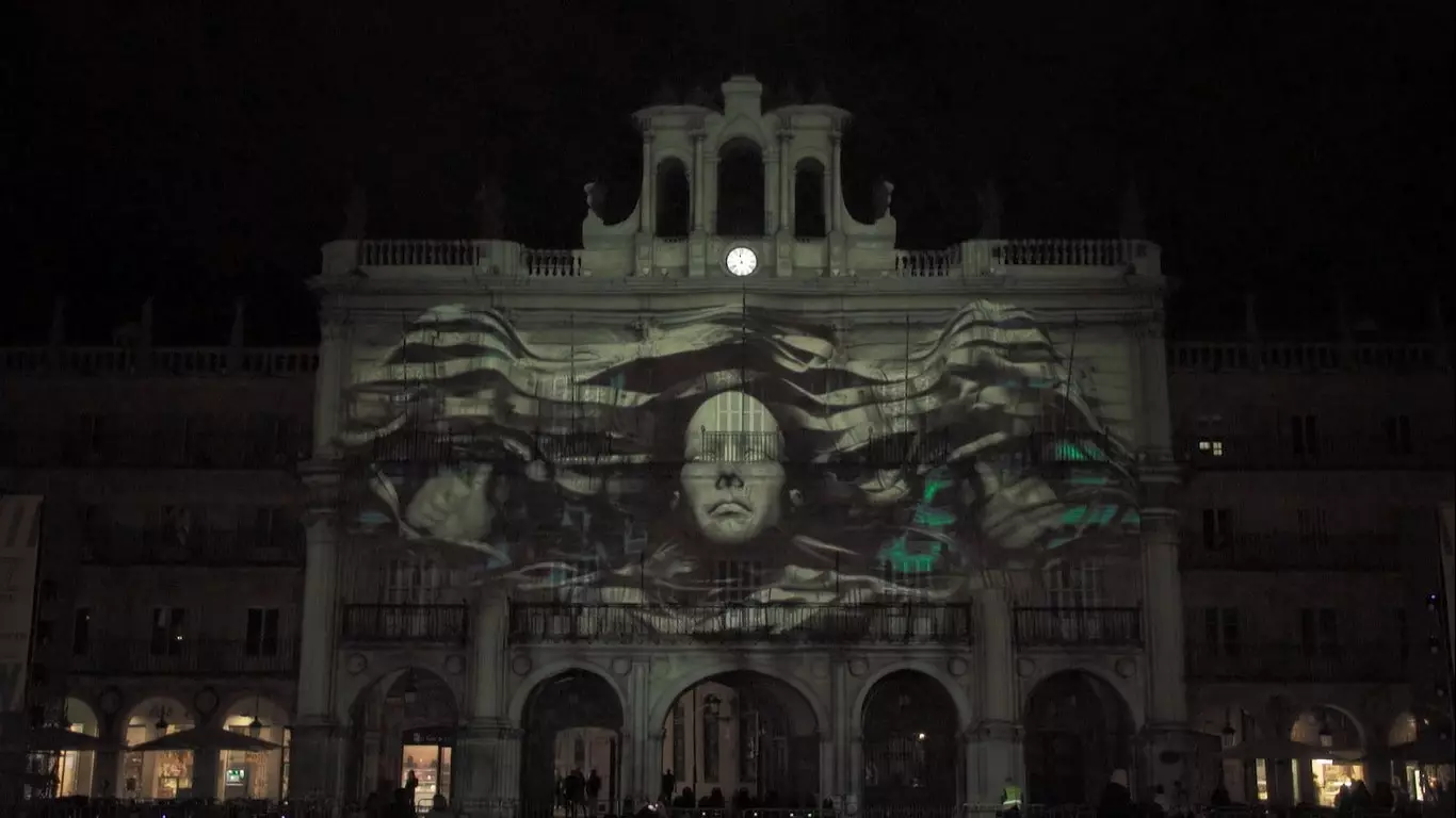 Plaza Mayor Salamanca Light and Vanguard Festival 2018