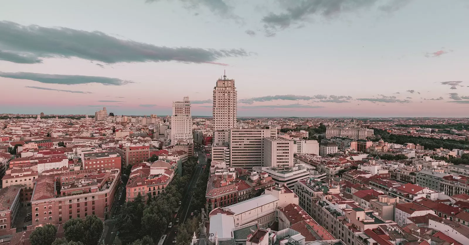 Vue aérienne de Madrid