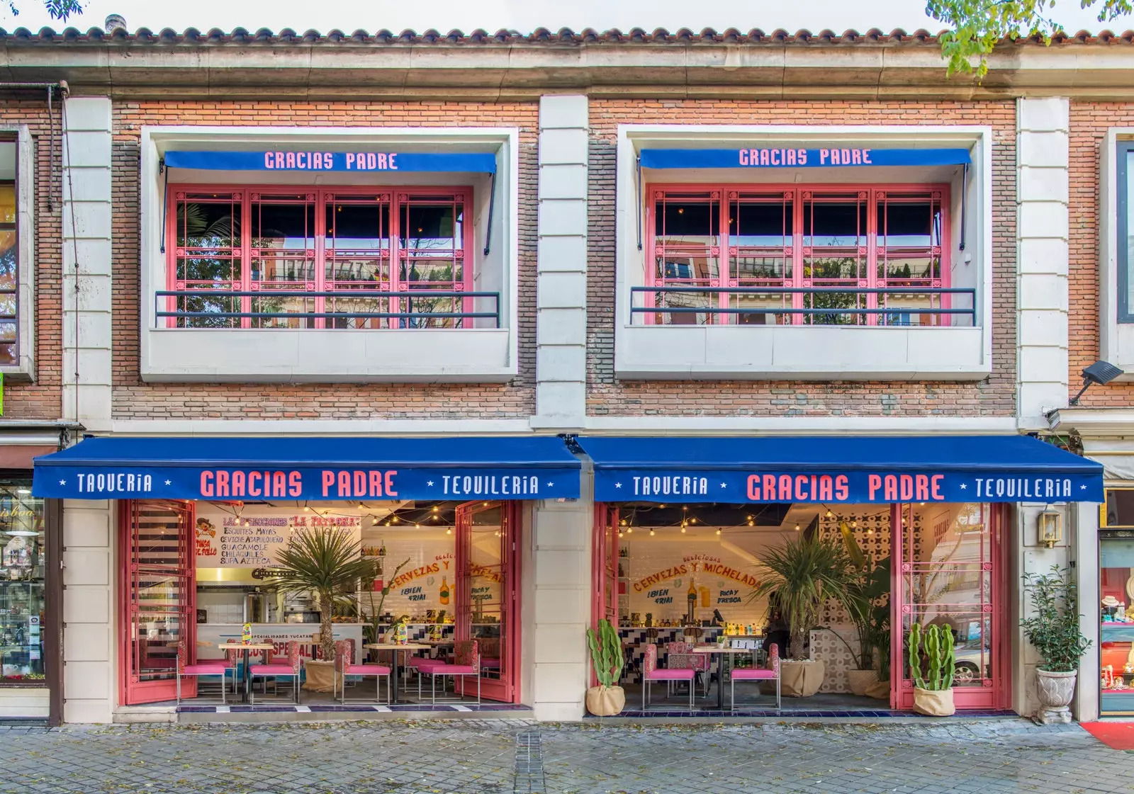 Meksika restoranı Gracias Padre'nin cephesi