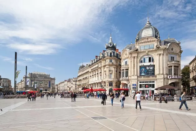 Montpellier het grote gebouw