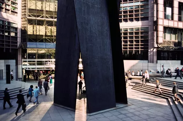 Richard Serra minnismerkið við Broadgate