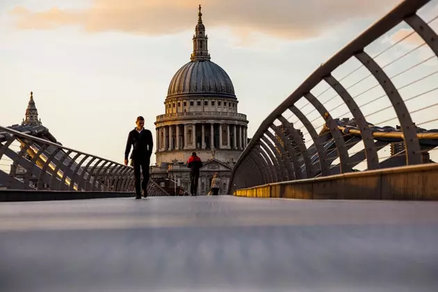 St. Paul's Cathedral vanaf de Millenniumbrug