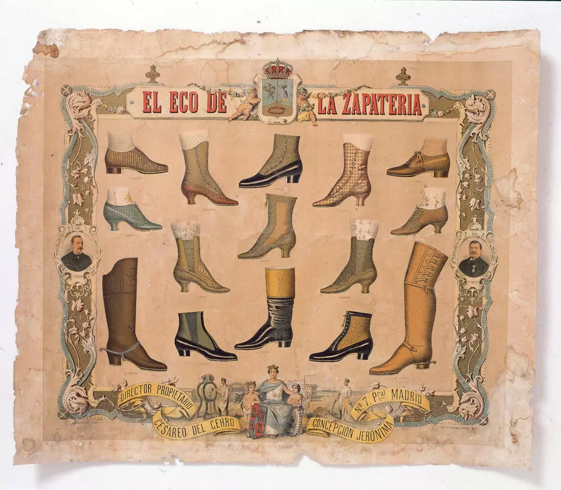 Poster The Echo of the Shoe Shop exhibition Condeduque Madrid